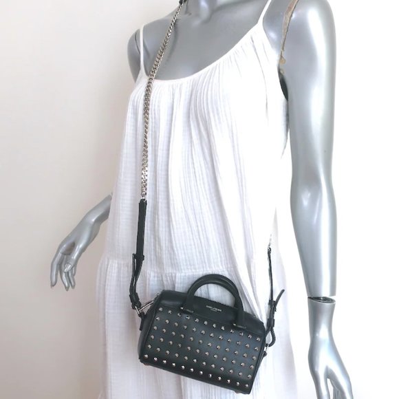 Yves Saint Laurent Handbags - Saint Laurent Toy Duffle Black Studded Leather Chain Strap Crossbody Bag